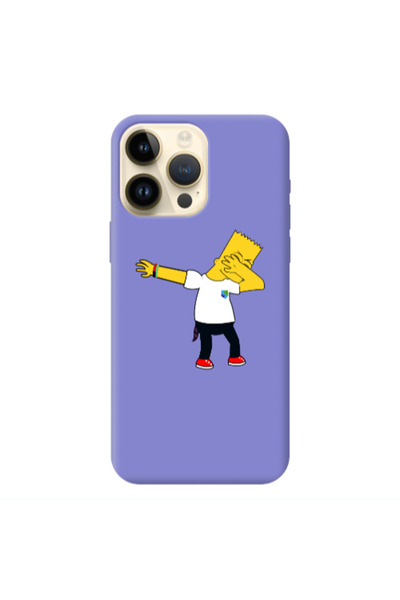 Other Apple iPhone 13 Pro Max Simpsons2 Purple Colored Silicone TPU Θήκη