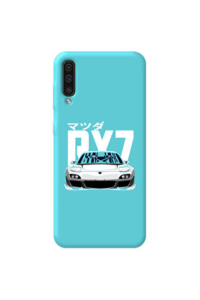 Other Samsung A70 Car Rx7 Turquoise Colored Silicone TPU Θήκη