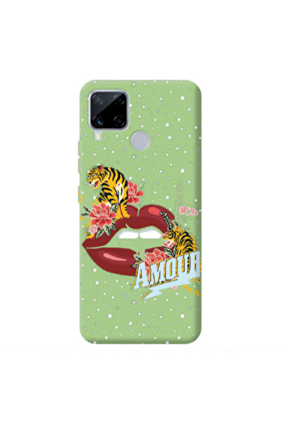 Other Realme C25S Amour Light Green Colored Silicone TPU Θήκη