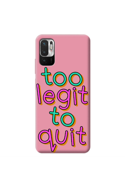 Other Xiaomi Redmi Note 10 Pro 5G Too Legit To Quit Pink Colored Silicone TPU...