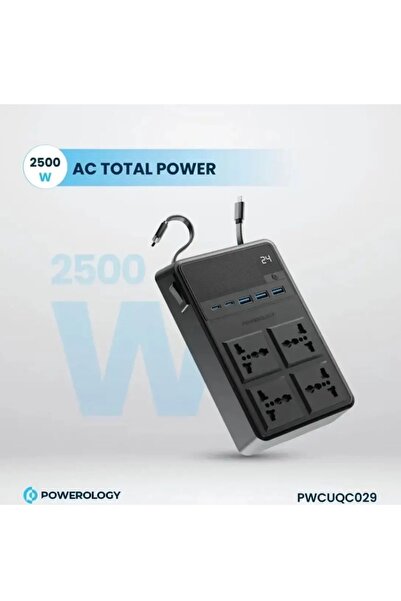 Powerology 4 AC Power Strip (Model: PWC029): 2500W
