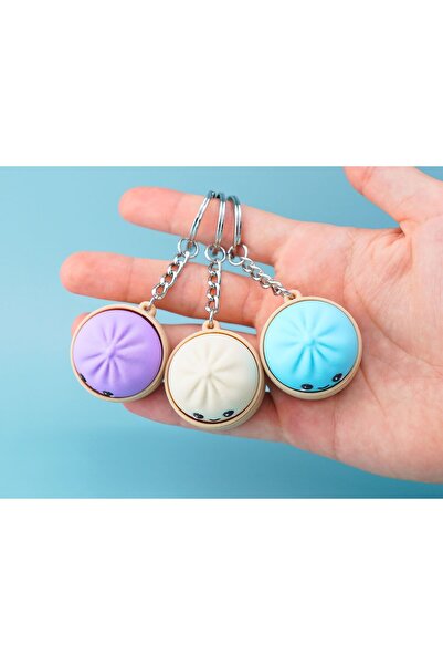 Helis Craft Stres Azaltıcı Clicker Çin Mantısı Anahtarlık - Sürpriz Renkli Klavye Switchli Fidget Oyuncak