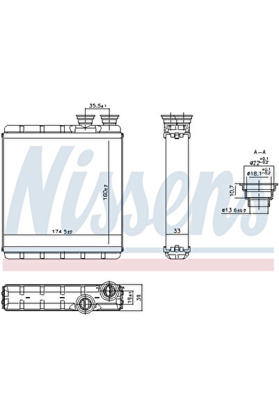 Nissens Calorifer Caldura Incalzire Habitaclu AUDI A1/A1 Allstreet/A1 City Ca...