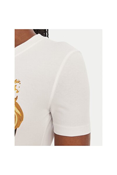 VERSACE JEANS COUTURE Γυναικείο T-Shirt 80HAHE01 CJ02E Λευκό