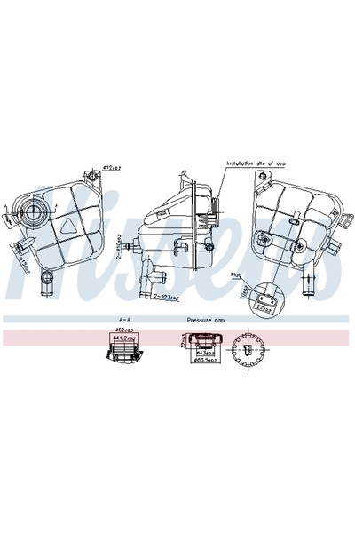 Nissens Vas de Expansiune Racire MERCEDES-BENZ GL-CLASS/GLE/GLS/M-CLASS