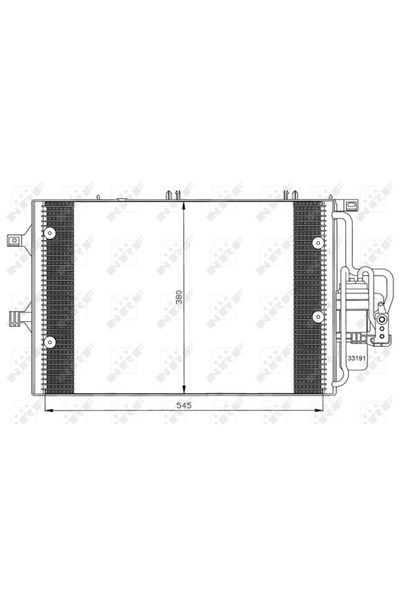 NRF Radiator Condensator Aer Conditionat OPEL COMBO/CORSA C VAUXHALL COMBO Mk...