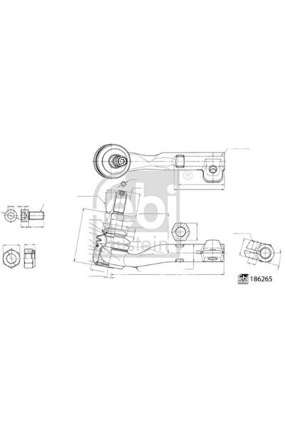 FEBI BILSTEIN Cap de Bara Dreapta Bmw 2 (g42 G87) 3 (g20 G80 G28) 3 (g21) 3 (...
