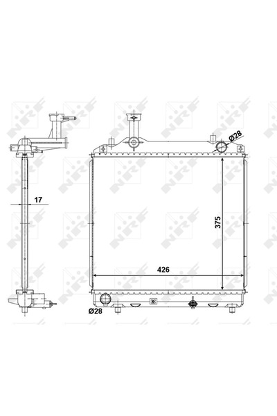 NRF Radiator Racire Motor CITROËN JUMPER 1 PEUGEOT BOXER