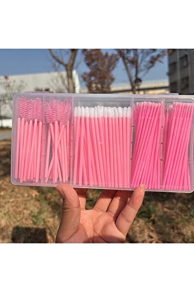 Choice1 250PCS-HZS-Pink 250PCS Lip & Lash Kit - 100 Lip Wands, 100 Micro Brus...