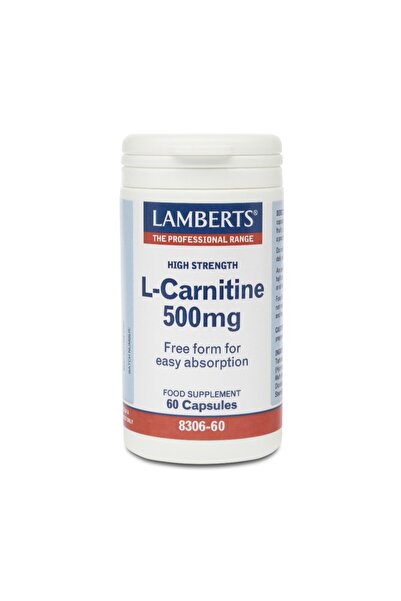 Lamberts L-Καρνιτίνη 500mg Νέα Αυξημένη Δόση 60 Κάψουλες