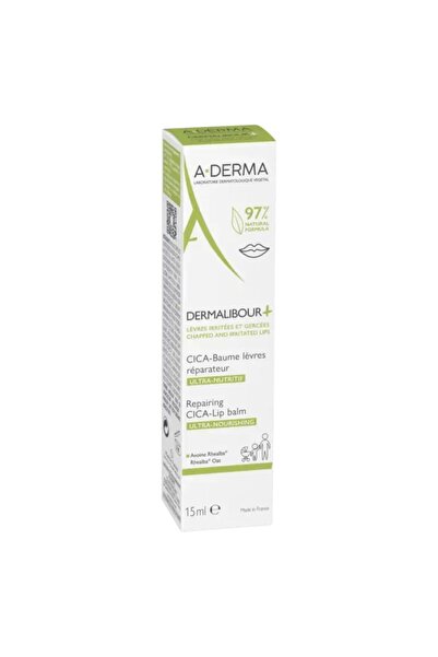 A-DERMA Επανορθωτικό CICA-Lip Υπερ-Θρεπτικό Dermalibour+ Βάλσαμο Χειλιών 15ml