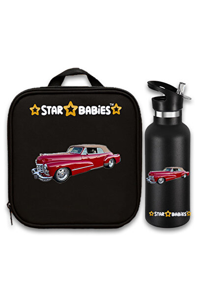 STAR BABiES Retro Car Themed Bento Lunch Bag , Toddler-Friendly, 3 Years+, Ea...