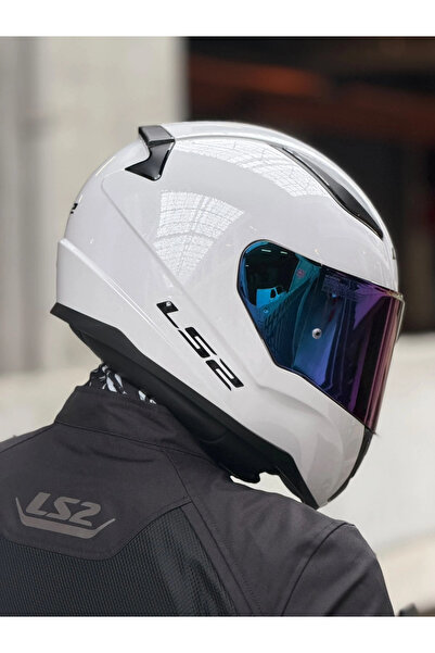 LS2 RAPID 2 BEYAZ KASK (GÖKKUŞAĞI VİZÖR)