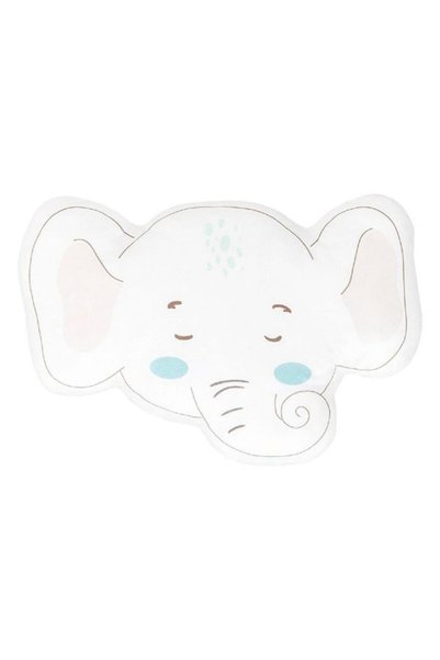 Kikka Boo Διακοσμητικό Μαξιλάρι Κούνιας Elephant Time Λευκό 45x30εκ.