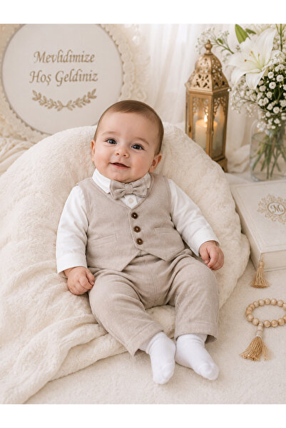 Pugi Baby PUGİ ERKEK PUANLI YAKALI MEVLÜT TAKIMI