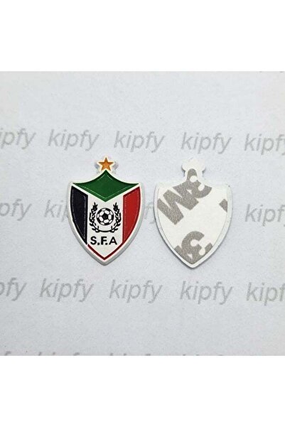 kipfy Sudan Football Association S.F.A Shield, Glossy Finish Metal Sticker for Mobile Phones & Laptops
