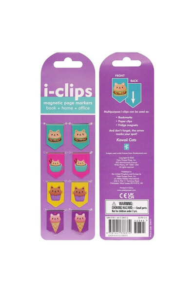Peter Pauper Press Peter Pauper Press Set de 8 semne de carte magnetice Pisic...