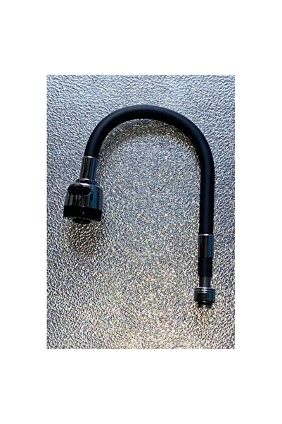 Empressco Spiral Black Flexible Kitchen Faucet Cover with Movable Head