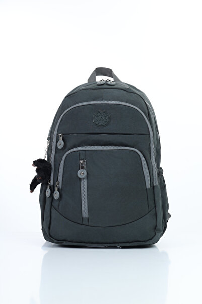 D'VERS Vital Series Water-Resistant Gray Crinkle Fabric Multi-Compartment Cas...
