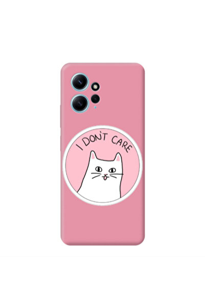 Other Xiaomi Redmi Note 12 4G I dont Care Pink Colored Silicone TPU Θήκη