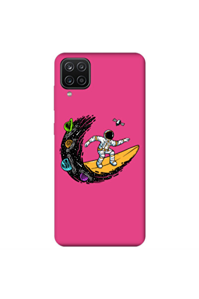 Other Samsung A12 Surf in space Fuchsia Colored Silicone TPU Θήκη