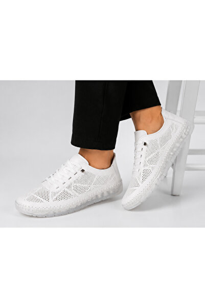 Ewen Tomm Genuine Leather Black Women's Sneaker – Breathable Lightweight Casu...