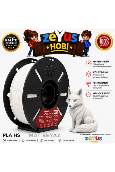 Generic PLA HS Hyper Speed Filament – MATBEYAZ | 1.75 mm | 1000 gr