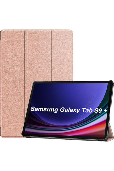 Other Sonique Durable Rose Gold Flip Cover (Galaxy Tab S9+ / Galaxy Tab S10+)