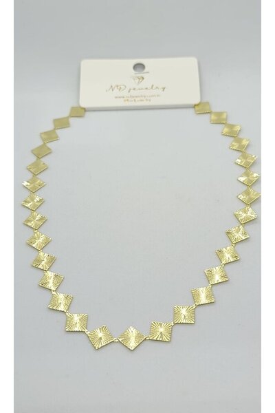 ndjewelry قلادة نوفا سباركل مربعة الشكل (45+5 سم)