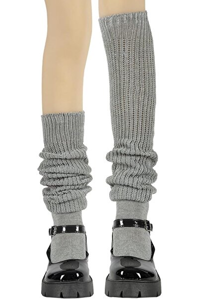 Arabest Socks,Solid Color Mid-Length Knit Long Socks,Thick Thread Rolled Wome...