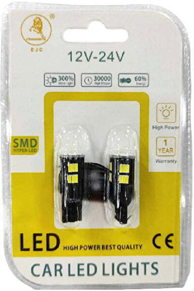 Other EJC Λάμπες Αυτοκινήτου T10 LED 2 τεμάχια