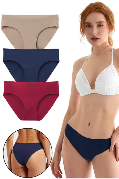 Yohannes Club Slip bikini fără cusături, tăiat cu laser, seturi de culori cla...