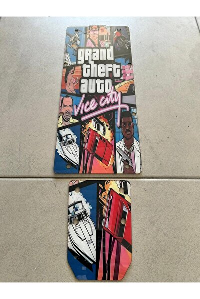 bisiklet dünyam ONVO MX1/MX2 Uyumlu Scooter Deck | Vida Delikli Tabanlık 2.8mm GTA Vice City