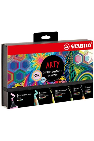 Stabilo Kreatif Pastel Mix Set Arty 50li Yeni 51001077