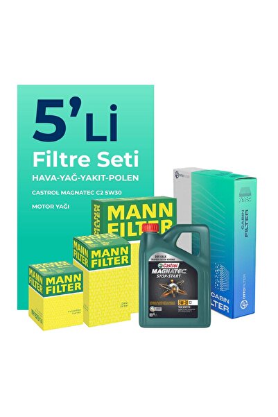 Mann-Filter Toyota Auris 1.4 Dizel Filtre Bakım Seti CAST ROL Motor Yağlı (20...