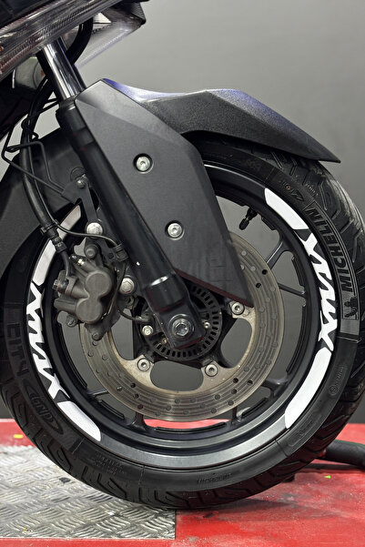 Banxtre Xmax Written Wheel Rim Strip Sticker Set for Yamaha Xmax Scooter (Eno...