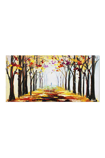 artnova Ръчно рисувана стилизирана картина, На път, 120x60см, маслена на реле...