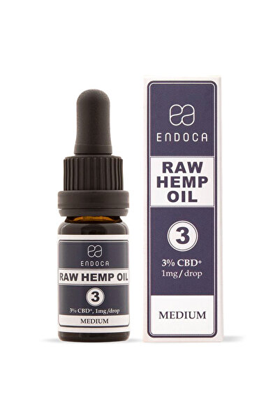ENDOCA Ακατέργαστα Σταγόνες Ελαίου Κάνναβης 300mg CBD + CBDa 3% 10ml