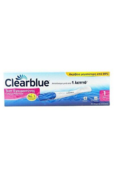 clear blue Clearblue | Τεστ Εγκυμοσύνης Μονό | 1 τμχ