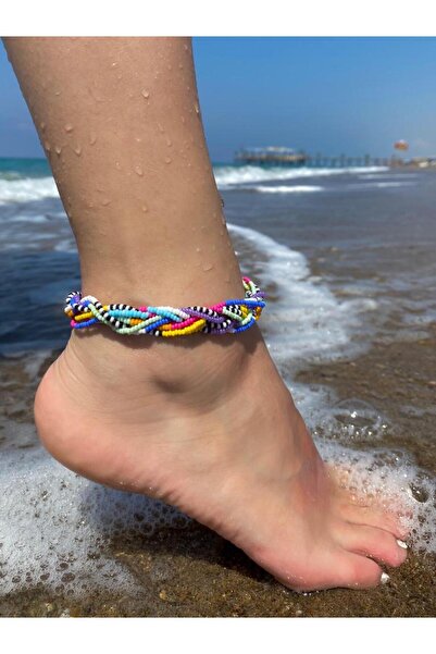 Beykan handmade Örgü Karnavalı 9'Lu Boncuk Halhal