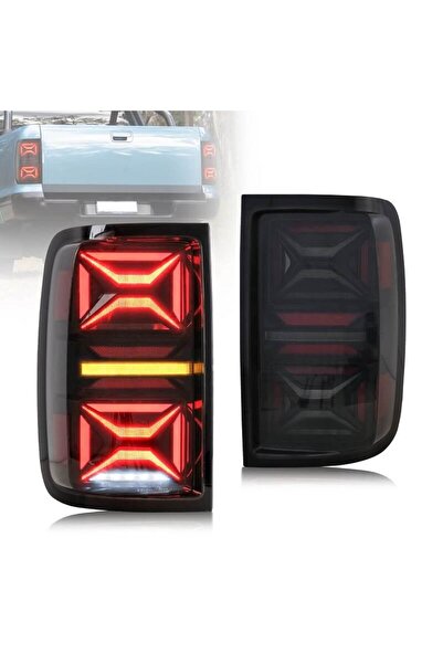 VLAND Σετ Πίσω Φώτων για VW Amarok 10-21 Πλήρης Μπάρα LED Δυναμικό Φλας Μαύρο...