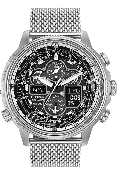 Citizen Men's Promaster Navihawk A-T Eco-Drive Pilot Watch, Atomic Timekeepin...