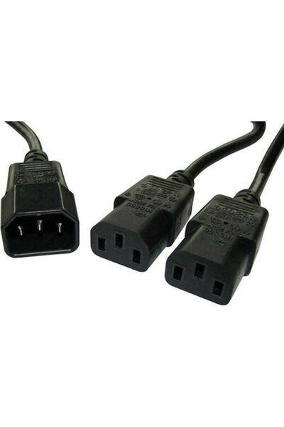 POWERTECH Καλώδιο IEC C14 - IEC C13 1,5μ Μαύρο (CAB-P008)