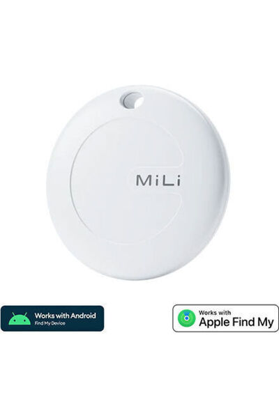 MiLi MiTag Duo Apple Find My & Google Find Hub Λευκό