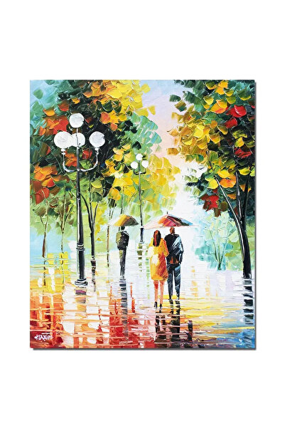artnova Стилизирана ръчно рисувана картина на влюбени, Заедно завинаги, 60x50...
