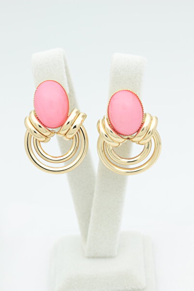 XUPING JEWELRY Style Pearl/Vip Series Pink Round Hoop Earrings