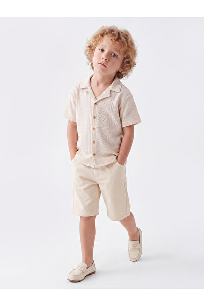 Noone Boys' Summer Short Sleeve Shirt and Shorts 2-Piece Set