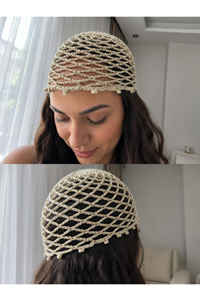 Bayfas Örgü Bone,Saç Bandanası,Saç Aksesuarı