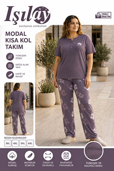 Işılay Kadın Kısa kol pijama takımı