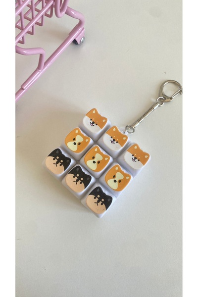 Sakura Konsept Butik Kawaii Pet 9-Piece Keyboard Cat Dog Cute Clicker Stress ...